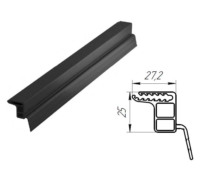 Уплотнитель боковой однолепестковый увеличенный и облегченный